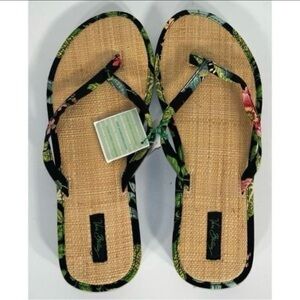 Vera Bradley Straw Sandals Botanical